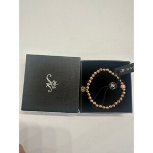 NWT NOGU Joseph Nogucci Mesmerizing 18K Rose Gold Crystal Pavé Bracelet